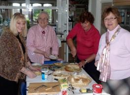 Jenny White, Joyce Taylor, Suzanne Brindley and Joyce Platts busy in the kitchen