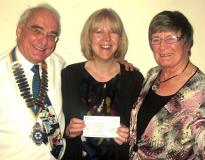 Michelle Surrell, President William Smith and Rtn Mary Peace