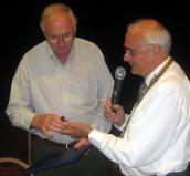 Peter Clarke receives his Paul Harris Award