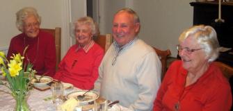 Rotarian Ralph Wardle with Pat Craven, Betty Littlewood and his wife Hazel