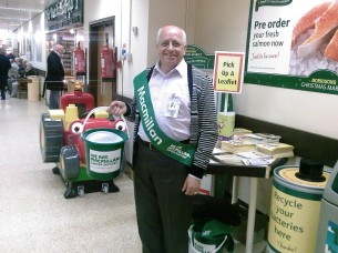 Vincenzo Silvestri collecting for Macmillan in December 2009