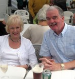 Peter Gallivan takes a well earned rest with his wife Pauline 