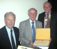 Rotary 25 year certificates presented to John Addison and Joe Colley