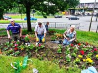 Rotary Club of Wakefield. Philip Plattes, Peter Clarke, Stuart Livesey and Ann Roberts. June 2024 s